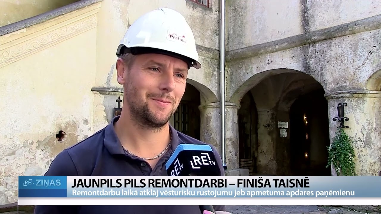 ReTV: Jaunpils pils remontdarbu laikā atklāj ko vēsturisku
