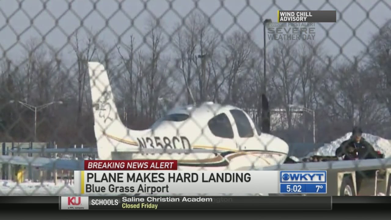 Plane skids off runway at Blue Grass Airport, no injuries reported