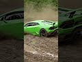 a Lamborghini offroad in mud