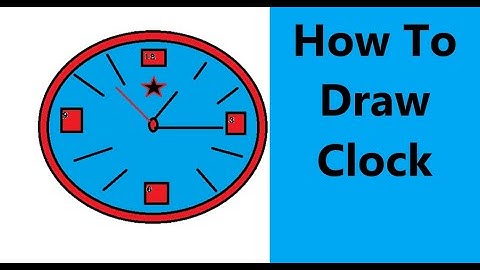 How To Draw Clock ||  step by step || Easily|| Very Easy|| In Computer||