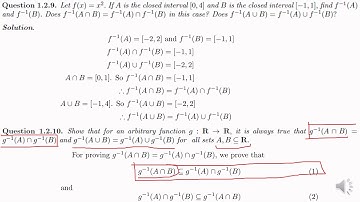 Real Analysis: Lecture 5 - Functions(part 3), theorems, examples