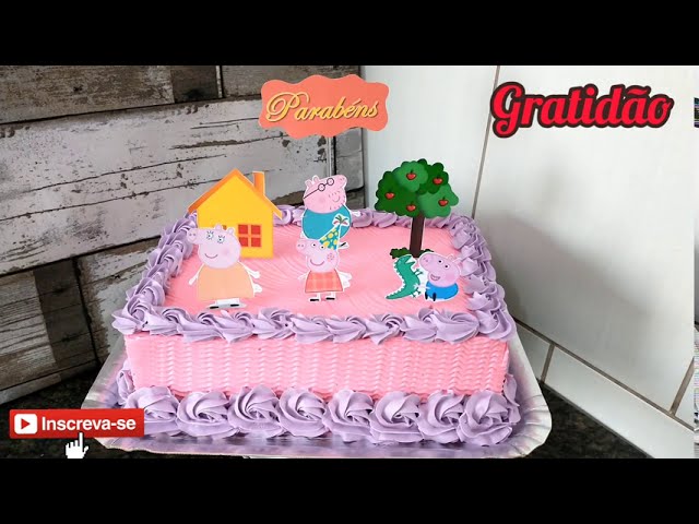 Bolo Picnic da Peppa Pig com Pasta Americana - Zona Sul - Panamby