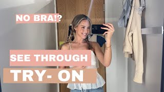 Try On Haul: See-Through Clothes & Fully Transparent Women’s Shirts