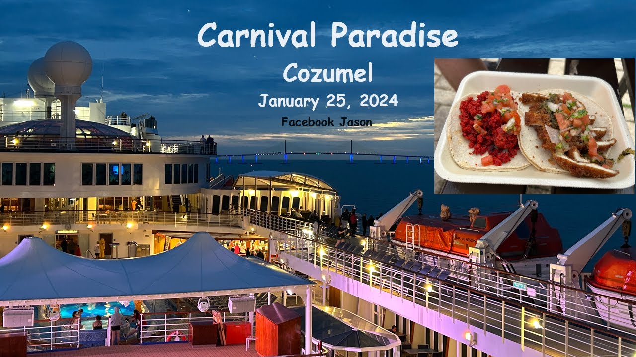 Carnival Paradise Cozumel January 25, 2024