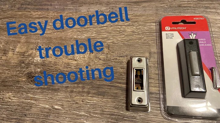 Easy way to trouble shoot and fix a broken doorbell