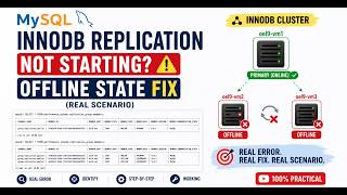 MySQL Innodb Cluster Not Starting? OFFLINE State Fix (Real Scenario) - 1 #mysqldba #mysqlcourse