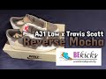 Jordan 1 low x travis scott  reverse mocha  bekicks replica sneaker unboxing  review