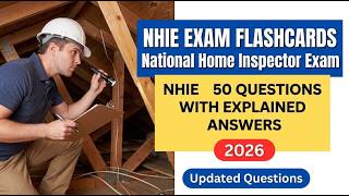 Details NHIE Exam Flashcards: Pass the 2026 National Home Inspector Exam With 50 Key Questions and Answers! Guide