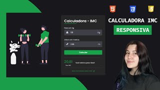 Como fazer uma calculadora de IMC RESPONSIVA com HTML, CSS e JavaScript screenshot 2