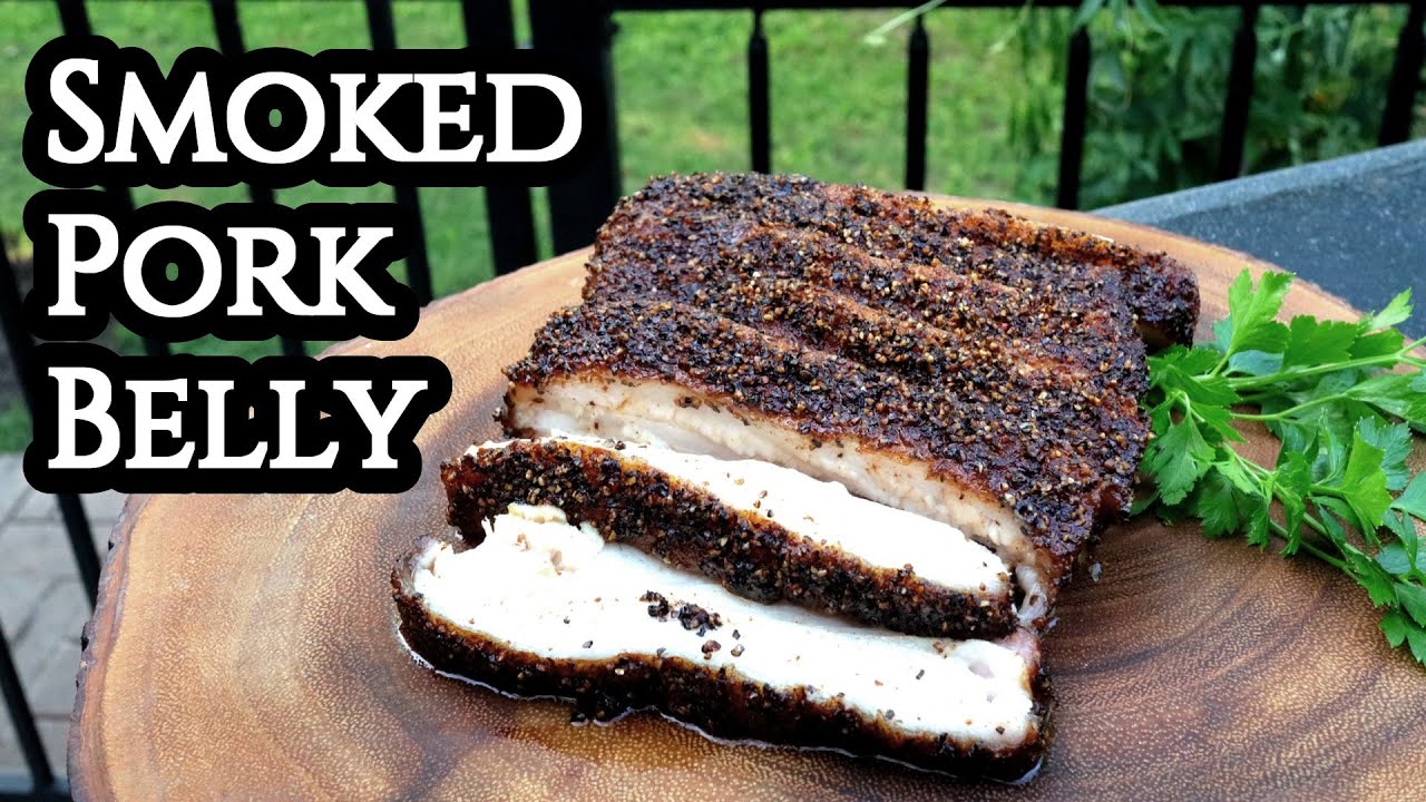 Smoked Pork Belly - BBQing with the Nolands Smoked Pork Belly