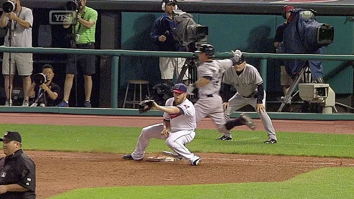 NYY@CLE: Out call overturned in the 10th inning