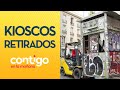 PERSONA VIVÍA DENTRO: Retiraron kioscos en desuso en Santiago Centro - Contigo en la Mañana