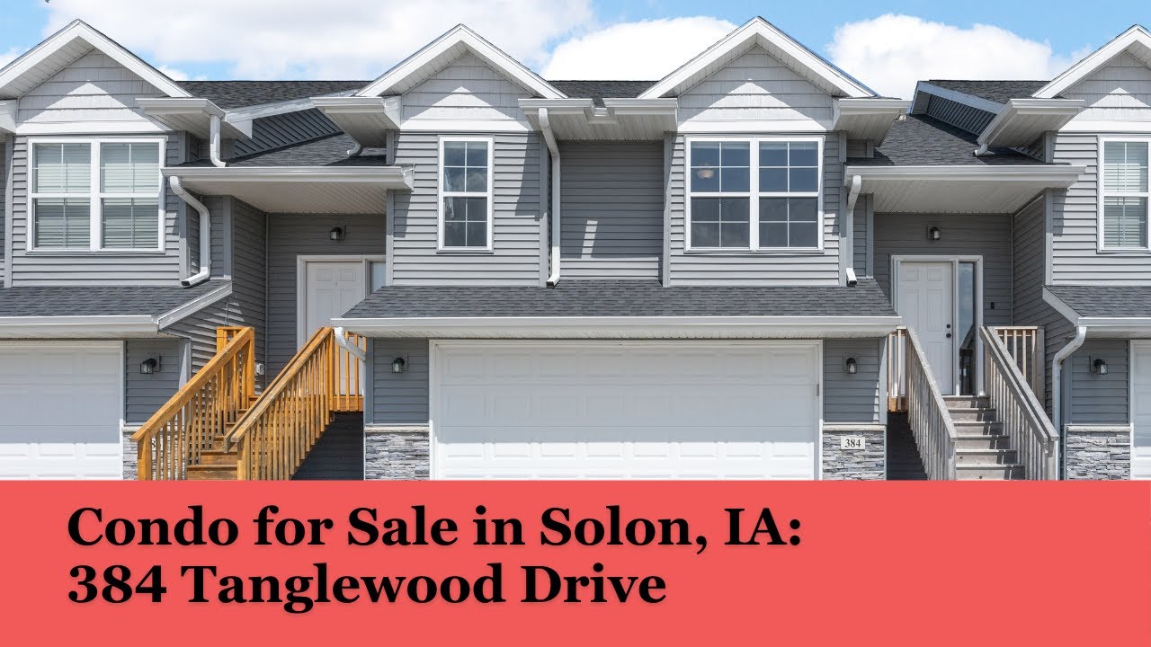 Condo for Sale 384 Tanglewood Dr, Solon, Iowa YouTube