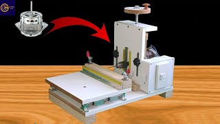 Making Horizontal Drilling Machine Using Washing Machine Motor Powerful And Precise | DIY Drill.