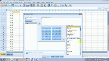 HOW TO CONVERT THE DATA INTO LOG FORM SPSS