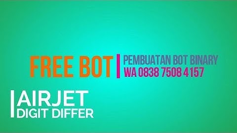[FREE BOT BINARY] DIGIT DIFFER AIRJET