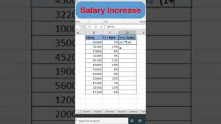 calculate salary with increase percentage % @brainupp