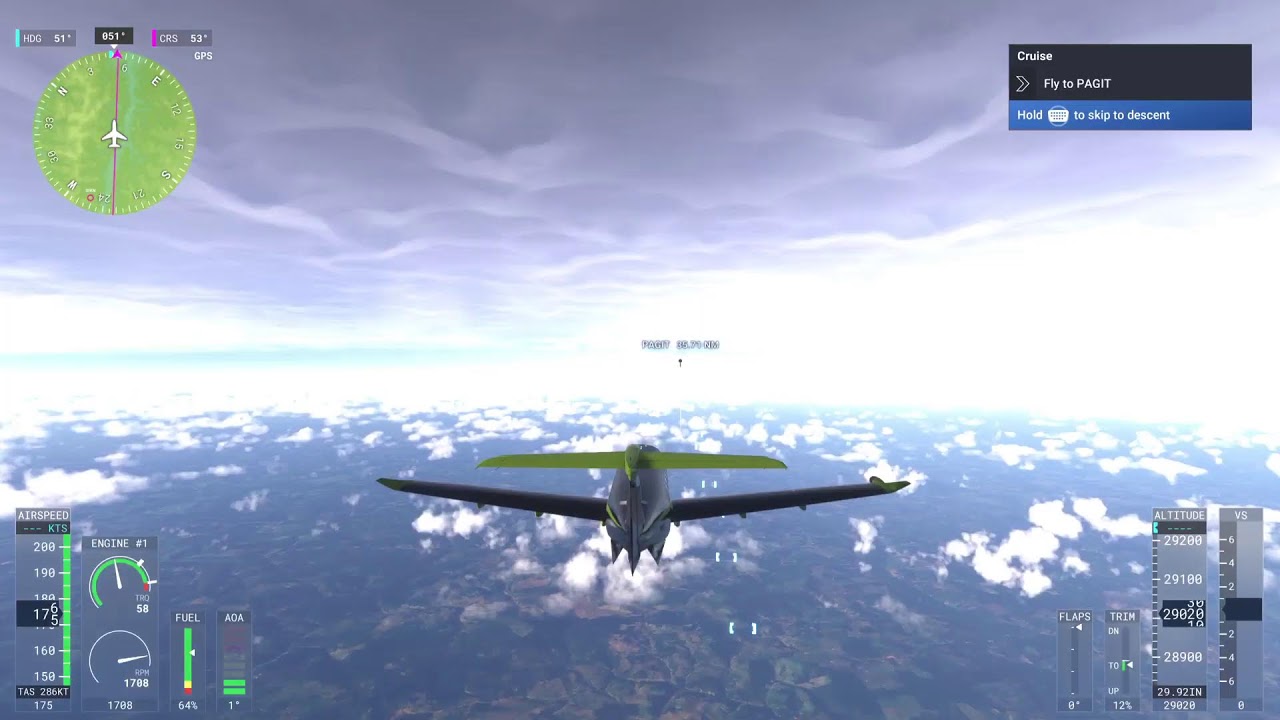 Morning flight sim