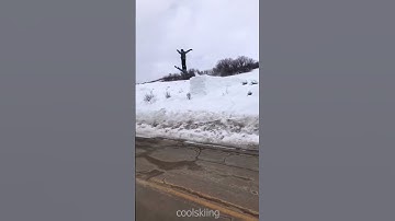 This skiing fail looked so painful 😮😬 | #shorts