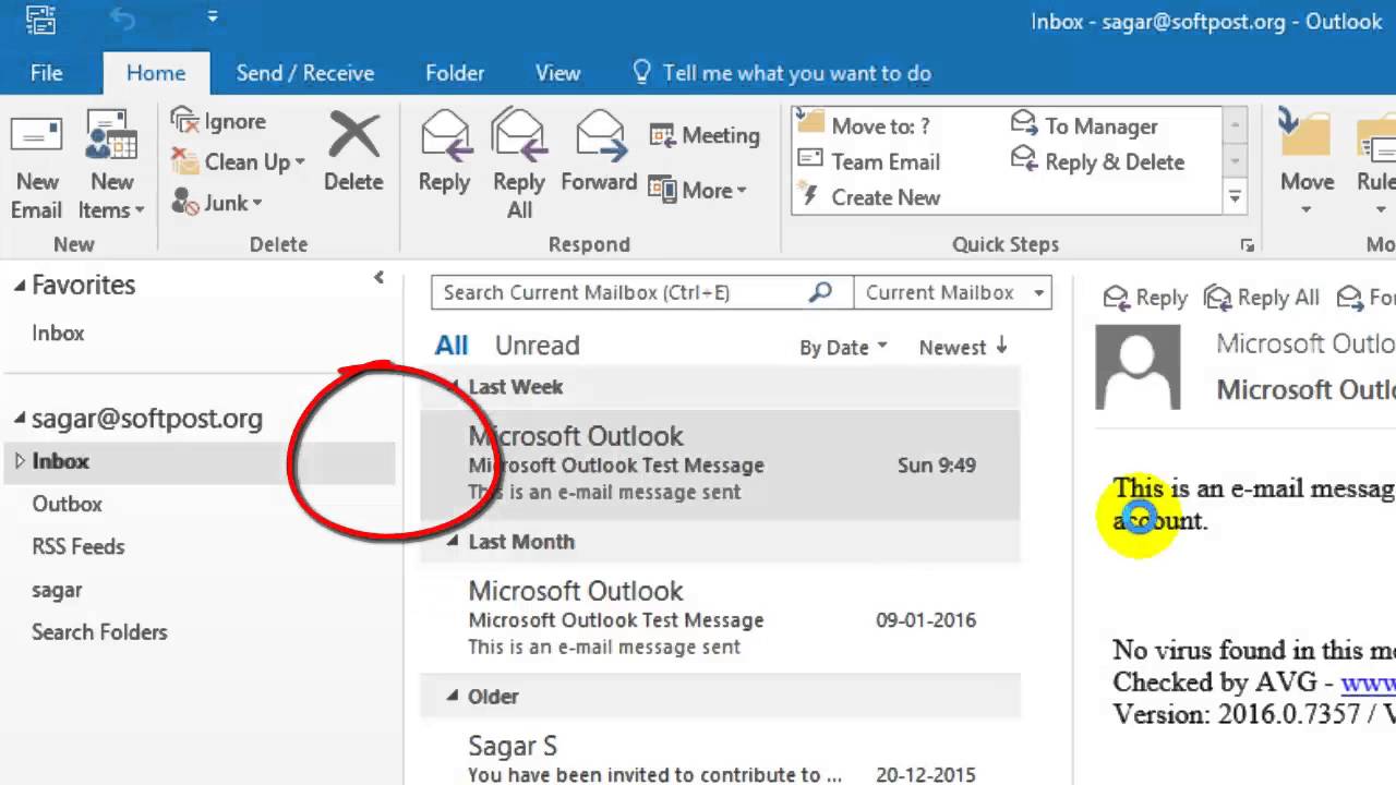 microsoft outlook 2016 archive emails