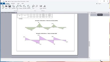 Analysis and Design of a Continuous  Beam in Tekla Tedds Beam Design