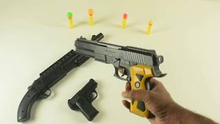 Toy Guns Toys !! Surprising Toys Equipments   3 Black Toy Guns