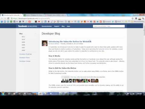 How To Add Facebook Subscribe Button To Your Website
