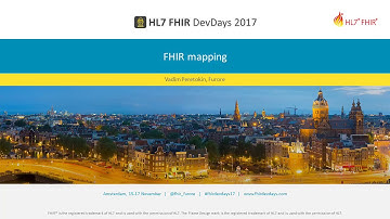 Vadim Peretokin - FHIR mapping | DevDays 2017 Amsterdam