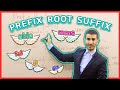 Prefix Root Suffix : تفكيك الكلمات في الإنجليزية