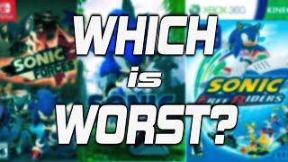 Which Sonic Game is the WORST???
