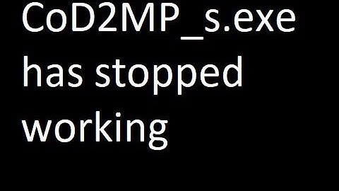 cod2_mp.exe stopped working solution fix Window 10 8 7