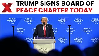 Trump, Pakistan PM Shehbaz Sharif Sign Board of Peace Charter in Davos
