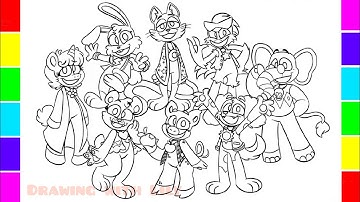 Coloring Pages SMILING CRITTERS  Satisfying process of Coloring Poppy Playtime Chapter 3 characters