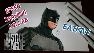 Speed Drawing - Batman (Liga da Justiça) Collab