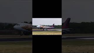 (Tomorrowland Livery) Brussels Airlines Airbus A320-214 Landing at Brussels Airport