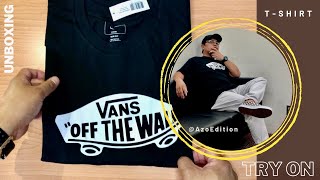 VANS OFF THE WALL T-SHIRT | unboxing & try on | Azo Edition
