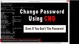 How To Remotely Change Another Windows Password Using CMD