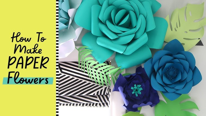 How To Make Paper Flowers - YouTube how-to-make-paper-flowers-youtube