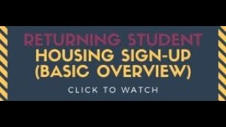 Concordia College - Returning Student Housing Sign-Up Information