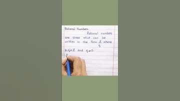 Define Rational Numbers #shorts