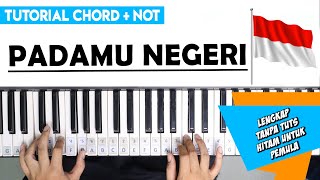 Tutorial Piano PADAMU NEGERI (Chord dan Not Untuk Pemula)