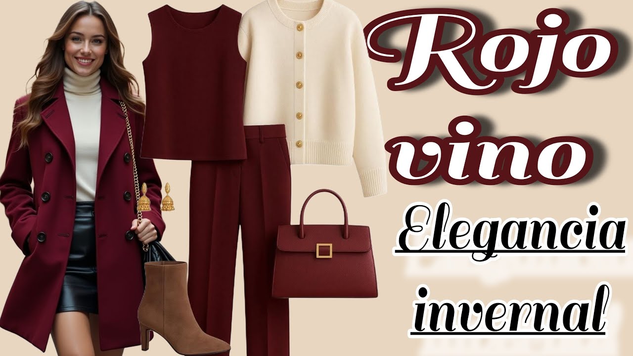 ✨ “Color ROJO VINO 🍷: El tono ELEGANTE que domina la moda otoño-invierno 2025” ✨