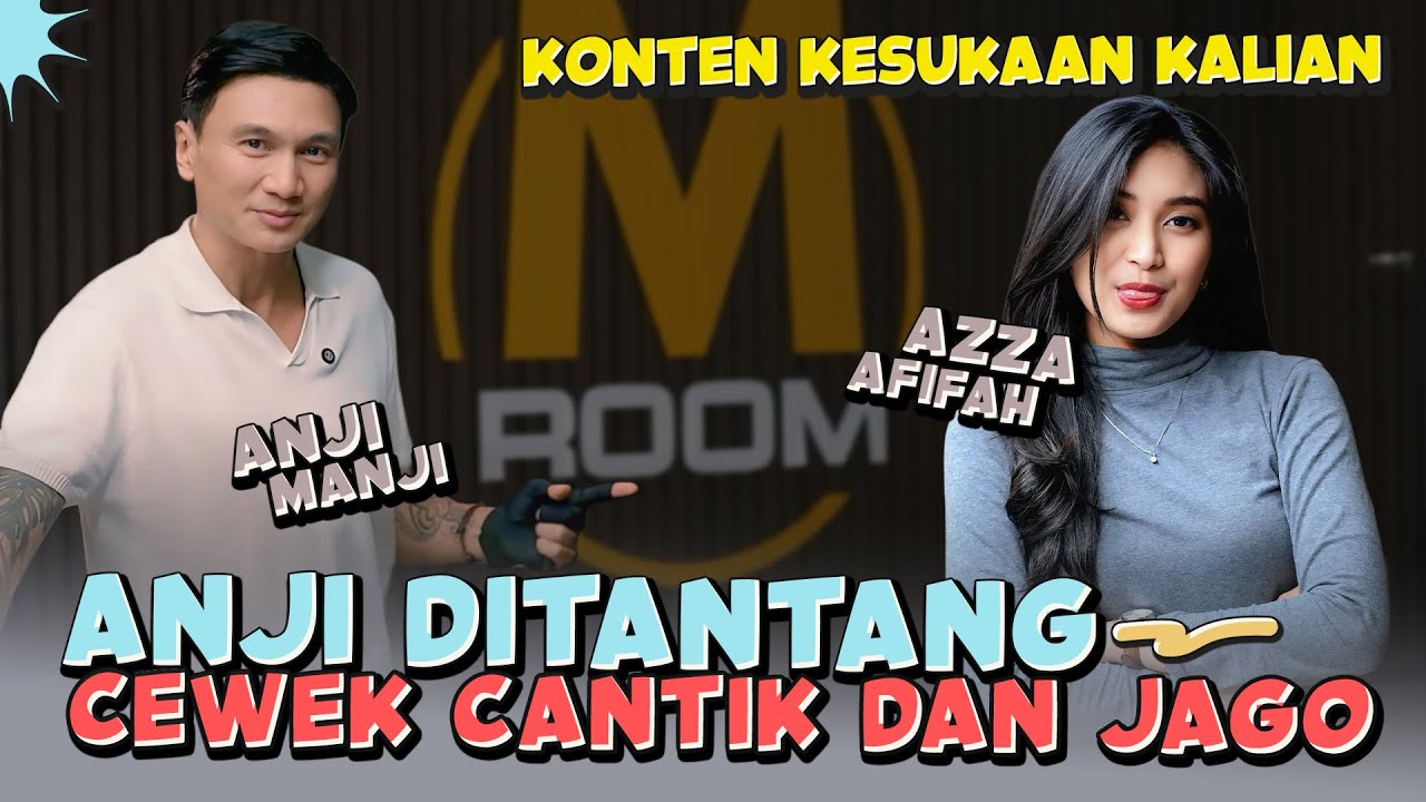 ANJI DITANTANG CEWEK CANTIK DAN JAGO ‼️ Azza Afifah Dari Akademi iPooL Bekasi - M ROOM