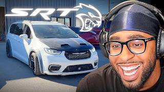 CRAZY 700HP+ PACIFICA MINIVAN HELLCAT SWAP!! REACTION@goonzquad