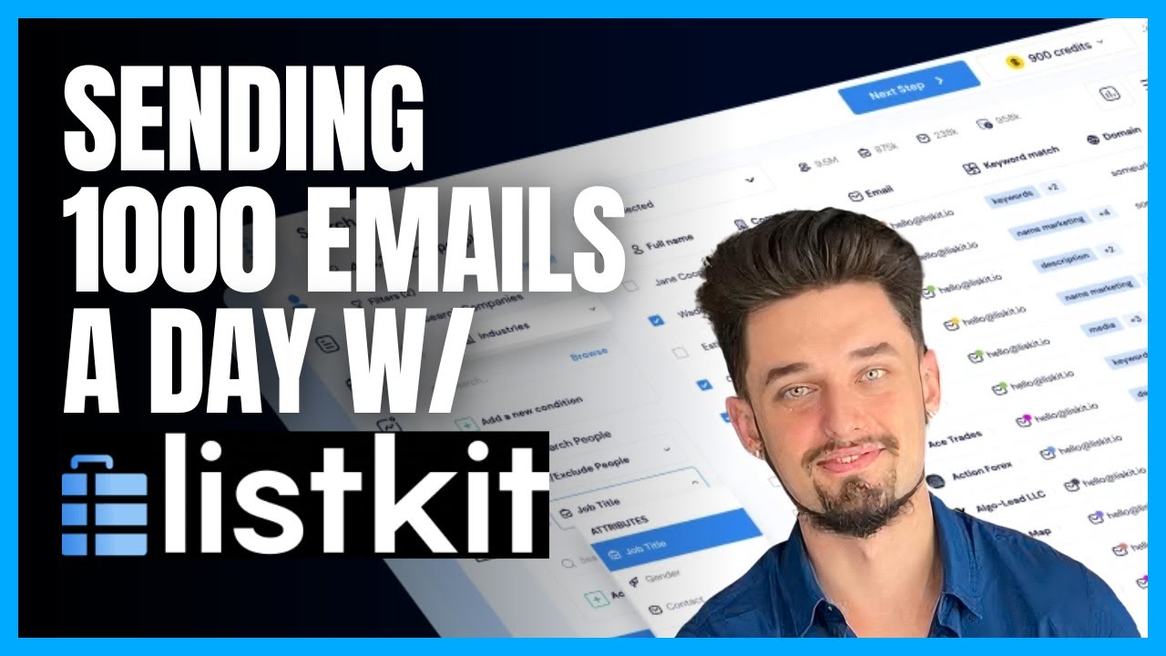 Sending 1000 Cold Emails a Day - Listkit Review - YouTube