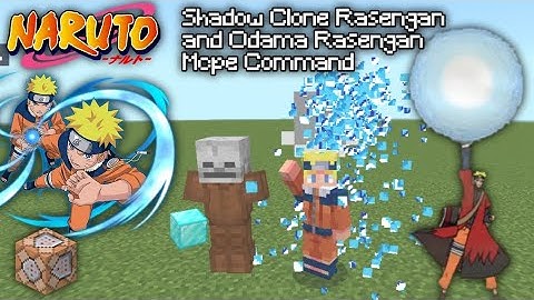 Odama Rasengan and Shadow Clone Rasengan Mcpe Command Tutorial
