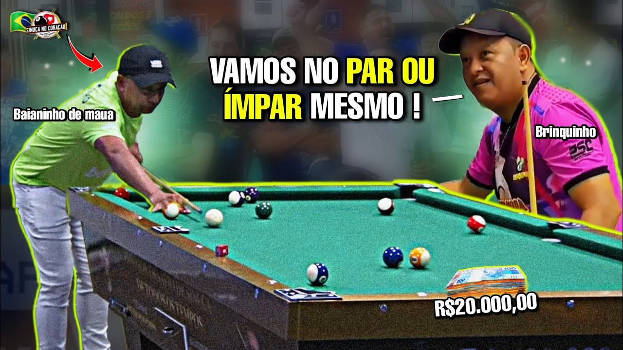 torneio de sinuca baianinho de maua x brinquinho 