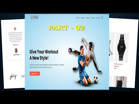 How To Make eCommerce Website Using HTML And CSS - Part 2 | Online ...