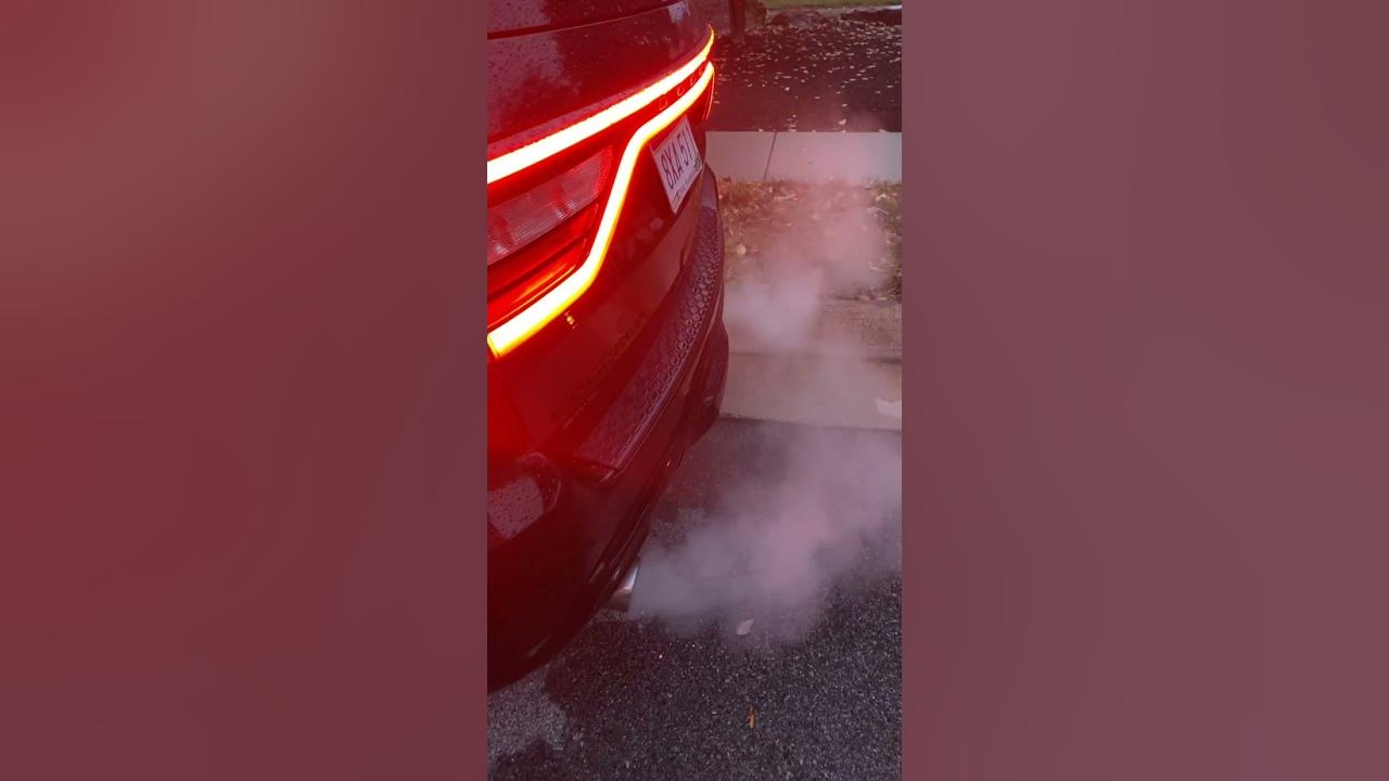 2015 Dodge Durango RT with X pipe, muffler and resonator delete YouTube
