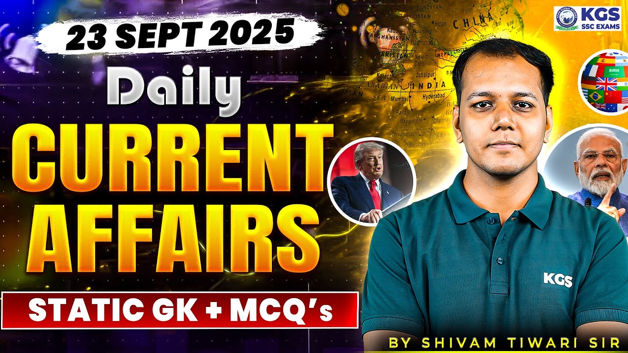 23 September | Daily Current Affairs Live | Current Affairs for SSC ...